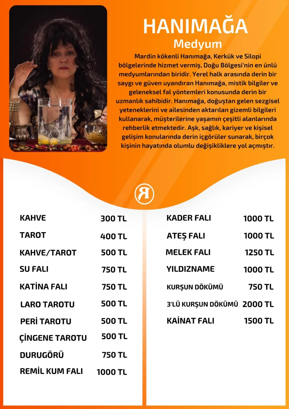 Hanımağa hizmetleri, fiyat listesi ve hikayesi