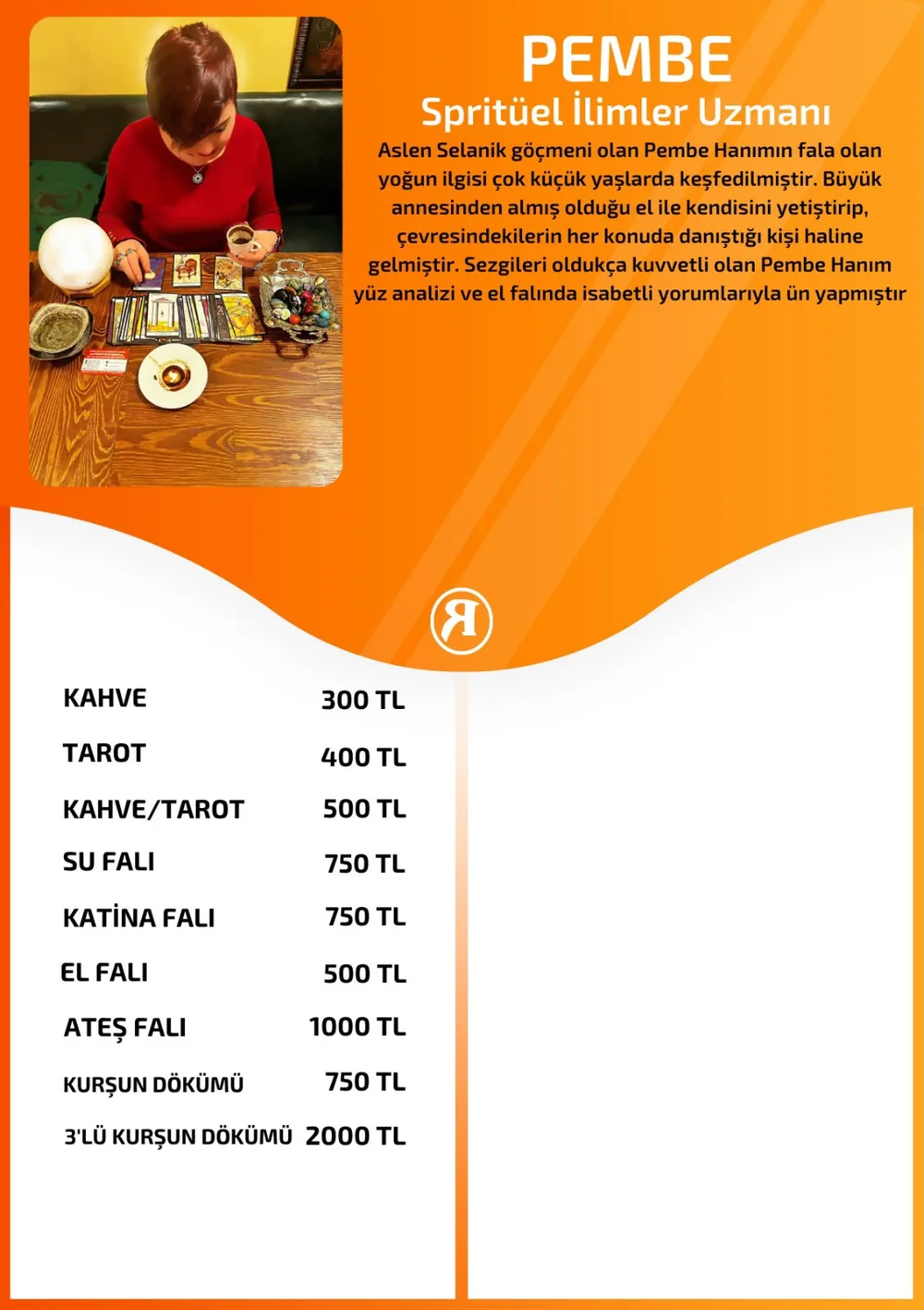 Pembe hizmetleri, fiyat listesi ve hikayesi